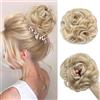 TESS Capelli con elastico 55 g, elastici per capello ricci, biondo oro/biondo, grande chignon