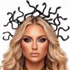 Reaky Cerchietto per capelli a serpente Medusa, accessorio per capelli da | Cerchietti dorati a serpente per costumi di Halloween