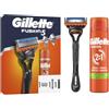 Gillette Fusion5 Rasoio Barba, 1 Rasoio Gillette + 1 Lametta Di Ricambio | Con Striscia Lubrificante Per Una Incredibile Scorrevolezza E 5 Lame Per Una Rasatura Profonda E Duratura