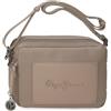 Pepe Jeans Frame Borsa a tracolla a due scomparti Beige 24x17,5x7 cm | Doppio scomparto, Tasche interne, Tracolla adattabile e regolabile, Per l'uso quotidiano, Similpelle, By Joumma Bags