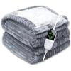 ITSHINY Coperta Riscaldante Elettrica 180x135 cm con Controllo Digitale | 6 Livelli di Calore, Timer 1-10h, Spegnimento Automatico Protezione Surriscaldamento, Flanella Morbida Lavabile in Lavatrice