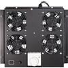 LogiLink Professional FAS122B Unità di ventilazione per tetti LogiLink, 4 ventole, nero (RAL9005)