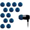 Xcessor auricolari di ricambio in silicone 7 paia (set di 14). Compatibili con la maggior parte delle marche di cuffie in-ear. Taglia M. Blu scuro
