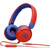 JBL JBLJR310RED Cuffie JR 310 per Bambini ad Archetto con Microfono Rosso