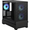 Fractal Design Case PC Fractal Design Pop Mini Air RGB Black TG, Micro ATX, 3 ventole RGB, USB 3.1 Type C Ready, frontale in rete