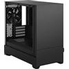 Fractal Design Case per PC, Fractal Design Pop Mini Silent Black Solid, Micro ATX, Mini ITX, 3 ventole, insonorizzato, FD-C-POS1M-01