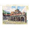 CALVENDO Puzzle Monastero di Rila in Bulgaria | 1000 pezzi Cornice 64x48cm Foto-puzzle per ore liete