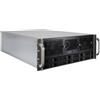 INTERTECH Custodia 19'' IPC 4HE 4U-4408-L, rack 4U, nero, senza alimentatore