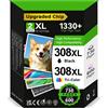 Merkloos Cartucce di inchiostro compatibili per HP 308 XL - Nero e colori