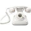 Merkloos Telefono vintage - Con cavo e volume della suoneria regolabile - Bianco