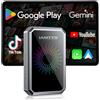 Selius Ricevitore Bluetooth, adattatore CarPlay wireless - Accesso al Google Play Store - Bluetooth e Wi-Fi a doppia banda - Nero - Per sistemi multimediali per auto