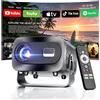 Selius Mini proiettore da 1000 lumen ANSI - Full HD 1920 x 1080 - Wi-Fi e Bluetooth - Proiettore portatile