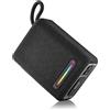 Selius Altoparlante Bluetooth portatile da 15W, nero - Resistente all'acqua (grado IPX6) - Illuminazione RGB - Audio stereo
