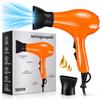 SOLEPLASTIC Phon Capelli PROFESSIONALE 1800 W - 2 Velocità e 3 Temperature (Arancione) | SILENZIOSO, Asciugaura Rapida, Concentratore d'aria Incluso, Scocca in ABS, Cavo 200 cm, Occhiello Appendino, Leggero