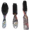 NDiyueAa Set di spazzole per barba uomo 3 pezzi 2 in 1 Spazzola per pettine per barba Pettinatura per olio Strumento portatile per lo styling dei capelli