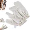 Generic Garshana Guanti da massaggio in seta grezza, guanti esfolianti in seta, guanti da doccia in seta grezza Garshana, guanti per scrub profondo per viso, corpo e mani (2 pezzi)