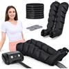 Generic Pressoterapia Gambe Addome E Braccia Per Casa, 6 Camere, Grigio Taglia M | Pressoterapia Linfodrenaggio Professionale, Apparecchio Massaggiatore Gambe Linfodrenante, 5-30 Min, 30-240 mmHg