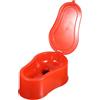 Luxshiny WC Portatile Temporaneo in Plastica Rossa per Operai, Cantiere | Coperchio Antiodore, Può Diventare Seduta quando Chiuso, per Emergenza Igienica, Escursioni e Cabine Barca Colore Casuale