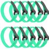 MAGICLULU 25 Pezzi Cinghia Regolabile a Strappo Fibbia, Riutilizzabile Verde | Gestione Ordinata dei Cavi, Alternativa al Nastro, Resistente All'usura, per Ufficio e Bici