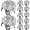 Toyvian 100 Pezzi Ramponcini da 5 Denti in Acciaio per Scarpe e Stivali | Vestibilità, Uso Facile, per Attività All'aperto e Marciapiedi Ghiacciati, Colore Argento