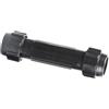 ifundom Nero Connettore per Pagaia da 28 MM in Lega di Alluminio | Giunto a Vite Tubo e Due Tappi Filettati, Montaggio Semplice, per Canoe e Assemblaggio Pagaie