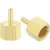 QUARKZMAN Raccordo Portagomma Ottone 1/8 Barb x 1/4 NPT Femmina 2pz | Raccordo a Barbetta Ottone per Collegare Tubi Dispositivi Meccanici Attrezzature Idrauliche