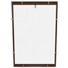 Generico Zanzariera Fissa in Kit per Finestra Singola Anta, Profilo in Alluminio, Rete Grigia, 100x140 cm, Fai da Te (Marrone RAL 8017)