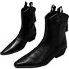 HOOUDO Stivali Estivi,Stivali Texani Donna Estivi Stivaletti di Pelle Fashion Stivaletti Scarpe Comode Estive Texani Scarpe