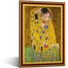 Trefl - PuzzleFrame - Il bacio, Gustav Klimt - Puzzle da 500 pezzi con cornice, per adulti e bambini dai 10 anni in su