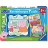 Ravensburger - Peppa Pig, Puzzle Bambini 5+ Anni, Con 3 Puzzle Da 49 Pezzi | Include 3 puzzle da 49 pezzi di Peppa Pig, giochi educativi e divertenti, ideali come regalo per ogni occasione dai 5 anni.