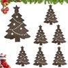 Fierudeng Renne Luminose Da Parete 7 Pezzi Albero LED in Legno Adesivi Luce Calda | Decorazione Di Natale A LED Per Interni Ed Esterni Armadi Camere Da Letto Corridoi Patio Balcone Cortile Portico