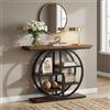 Lailang 105cm Consolle Ingresso, Mobile Ingresso Corridoio, Scaffale Legno, Console Ingresso Slim, Mobile Dietro Divano Salvaspazio, Tavolo Stretto E Lungo, 105 x 30 x 81 cm Rustic Brown