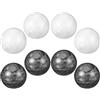 TOPPERFUN 8 Pezzi Sfere Decorative Effetto Marmo per Ciotole, Pietra | Finitura Liscia Venature Realistiche, Accento Moderno Nordico, per Vasi in Vetro e Tavolino