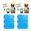 Croci - Sacchetti per bisogni dei cani con manici, 3 Rotoli x 20 sacchetti, totale 60 Sacchetti igienici per escrementi, resistenti anti rottura, strappo facile, colore Azzurro (Confezione da 2)