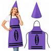 YEAMLTE Costume con matite colorate per adulti, include grembiule e cappelli da nano