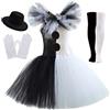 Neptuiby Set Costume da Clown, Completo per Bambini 110-120 cm Accessori Completi Inclusi Guanti, Cappello, Calzini Costume da Vestire per Feste di Halloween, Feste in Maschera