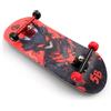 SPITBOARDS Set completo per fingerboard in legno, da 34 mm, set completo per assemblaggio, legno a 5 strati, per Trucks con scanalature di blocco, ruote CNC Bearing Wheels, Real Wear Graphics, Laser