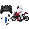 BSTCAR Giocattoli Motocicletta Telecomandati con Luci (Rosso) | Moto Acrobatica RC Ad Alta velocità per Drift per Ragazzi e Ragazze