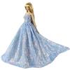 Codulu vestito per bambola da 11,5 pollici-abito con paillettes-blu | 1 pz,strascico abito da sera abito da principessa,bambola americana 30cm,bambola BJD 1/6,regalo per bambini
