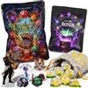 QMAY Mystery Dice, 7 dadi poliedrici e borsa accessori per giochi da tavolo | Set di dadi misteriosi in resina, stile casuale, ottimo regalo per giochi da tavolo Dungeon and Dragons