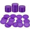 sourcing map 50 fiches da poker in plastica, 25 mm, mini fiches da bingo, contatori per l'apprendimento, contatori, dischi, marcatori, token di gioco opachi, per gioco, gioco matematico, conteggio