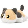 shownicer Peluche a forma di gatto Calico, realistico, 40 cm | Morbido cuscino in peluche a forma di gatto Kawaii, giocattolo, regalo per bambini, adulti, amici, compleanno, Natale