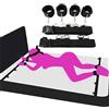 SAUVASFZ Bondage Restrizioni Divaricatori Barra Gambe e mani Set Bondage sessuale Coscia Polso Cinturini alla caviglia Manette per adulti Restrizioni per letto per letto sessuale Cinghie per legare il