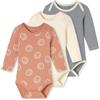 Schiesser - 3er Bodies Langarm Feinripp - Baby Fine Rib, Tutina per Bambino e Neonato Unisex - Bimbi 0-24