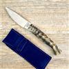 ladymsardegna COLTELLO ARTIGIANALE SARDO 24,5 CM pattada lama 11 cm MANICO corno di muflone