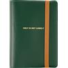 NUOVA cover Hobonichi Techo originale A6 SOLO NON È SOLITARIA verde edera