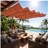 ACJSDGL Vela Ombreggiante Retrattile 3.5x6.5m Tenda Onde Impermeabile per Pergolato | Tenda a vela ondulata impermeabile offre freschezza e protezione.Montaggio semplice per balcone,giardino e piscina.