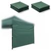 CiCixixi 2 pezzi parete laterale per gazebo pop-up, gazebo pieghevole, 2 x 3 m, impermeabile, lato gazebo in tessuto Oxford 210D, pieghevole, impermeabile (Verde)