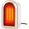 Feelhap Stufetta Elettrica da Bagno,800/1200W Termoventilatore Ceramico PTC | Stufa Elettrica Basso Consumo con 2 Velocità,Protezione Surriscaldamento e Ribaltamento,Per Bagno,Casa,Ufficio,Camera,Bianco