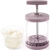 CUISITOOL Panna montata manuale, frusta per panna con base in silicone antiscivolo | Dispenser portatile per panna montata fai da te per caffè e dessert, frullatore manuale facile per la cottura a casa